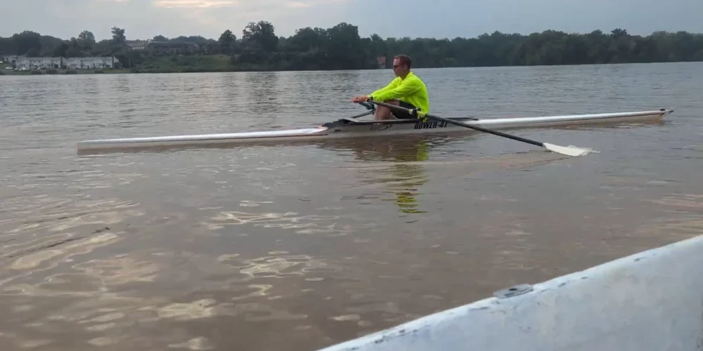 Kenneth Lambert Exercising Worlds Toughest Row 12