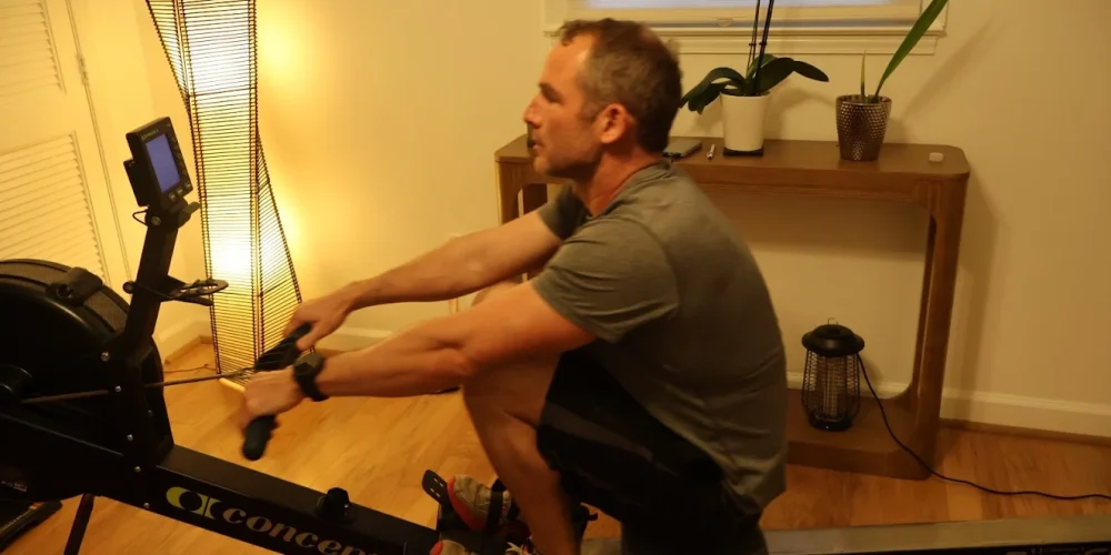 Kenneth Lambert Exercising Worlds Toughest Row 4